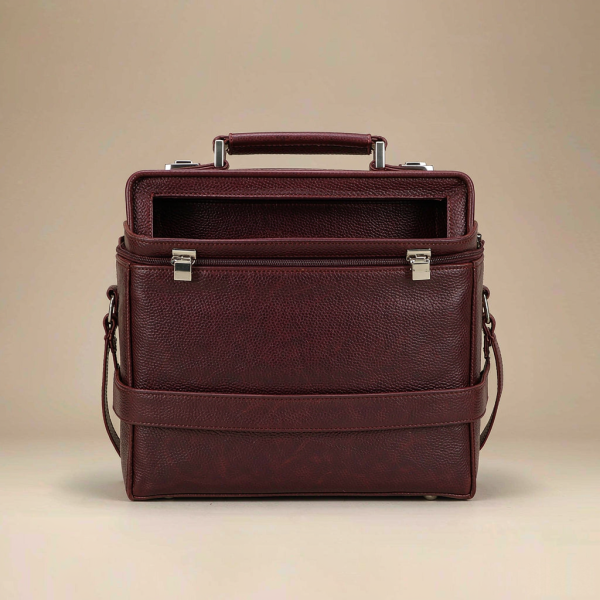 Palermo Doctor Bag - Deep Burgundy leather